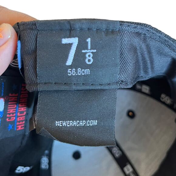 New Era 59Fitfty MLB Black White Minnesota Twins Fitted Cap Hat Low Profile - Picture 3 of 8